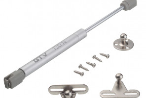 Газлифт 12 кг. с амортизатором, Серый, GTV   PD-GAM120-N02