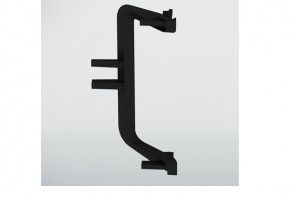 Угол для горизонт. профиля GOLA 90гр. С наружный, черный/черный REHAU