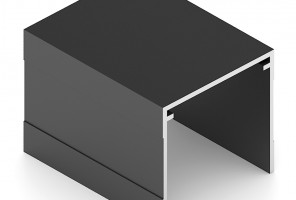 АРИСТО Направляющая одинарная верхняя, 5400, черный   AS0107