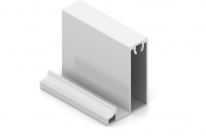 АРИСТО Профиль нижний SLIM, 5400, белый   AV0589