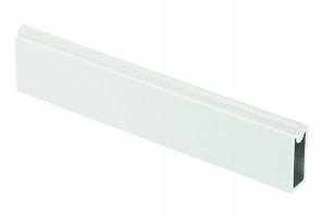 Штанга гардеробная прямоугольная с антискользящей вставкой, БЕЛАЯ WG-RRPS300-10 (продажа 1,5/3м.)