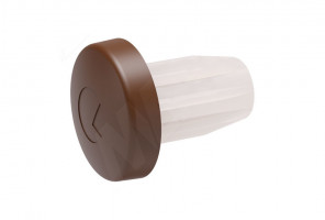 Демпфер врезной D5мм BI-MATERIALE коричневый