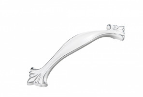 RS453CP/W.3/128 Хром полированный/Белый Ручка CODA