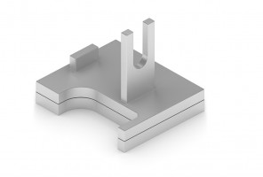 АРИСТО Опора нижняя левая 4СКЛ, серебро   FF0009