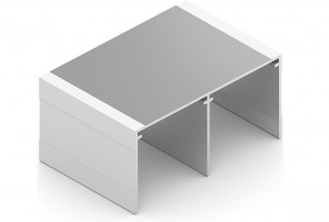 АРИСТО Направляющая двойная верхняя, 5400, белый матовый   AS0046