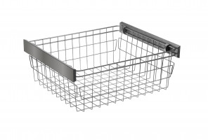 Корзина для белья SMART, в модуль 600мм, Графит, шар. напр.  GTV   W-WKO60-BP-60