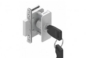 АРИСТО Замок для профиля Fusion, двери в 1й плоскости, серебро   FH0102