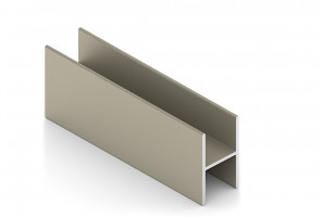 АРИСТО Профиль средний ЭКО без винта, 5400, шампань   AE0471