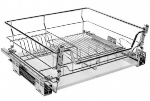 Cargo 600мм Посудосушитель С КРЕП.к фасаду с доводчиком 580х460х200 хром, LS1/600C/D-Е