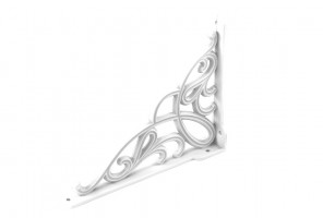 Кронштейн D 048000 белый матовый RAL 9003 (ТЗ)