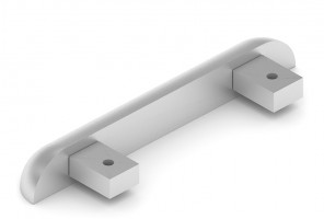 АРИСТО Заглушка нижней двойной. напр., алюм., серебро   AS0029