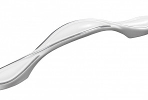 RS470CP/W.3/96 Хром полированный, Белый Ручка ШЕЛК