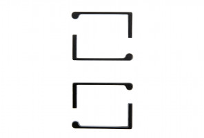 Заглушки G-LINE RZ101.01BL  Черный матовый (2L+2R) БОЯРД