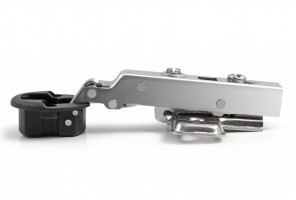 Петля BOYARD Clip-on  для стекл.дв. D26mm.95гр.откр.накладная, с доводчиком H505A/2610