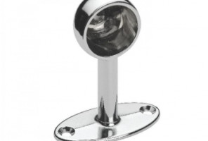 Штангодержатель дистанционный закрытый круглый ОСКАР 229-06 под трубу 16 мм (хром)