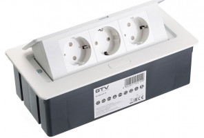 Удлинитель для офиса прямоугольный SOFT AE-PBSC3GS-10 (3 розетки, заземл-усик) БЕЛЫЙ