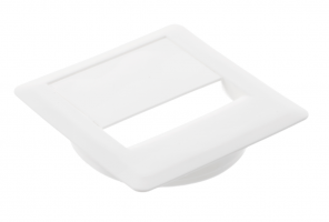 Заглушка кабель-канала 80*80 пластик, белая  PM-PLKW80-10