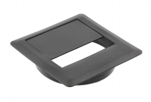 Заглушка кабель-канала 80*80 пластик, черная  PM-PLKW80-20