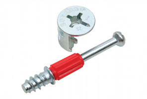 Эксцентриковая стяжка B-FIX 53 + дюбель, ST01/53/6/RdZn/01  БОЯРД