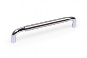 RS048CP/BSN.4/160 Хром полированный/Атласный сатиновый никель Ручка SLOT