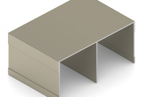 АРИСТО Направляющая двойная верхняя, 5400, шампань   AS0713