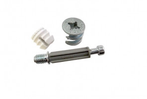 Эксцентриковая стяжка B-FIX 47 + дюбель с футоркой ST01/47/6/Zn/01   БОЯРД