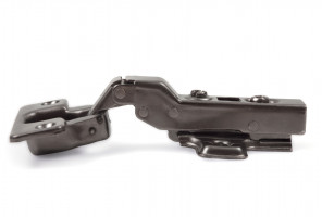 Петля BOYARD меб. с довод. быстр.монт. clip-on D35mm.105гр.откр.смежная, черный никель H301B02/0910/BN