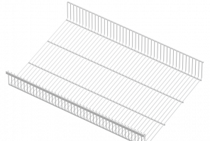 АРИСТО Полка-корзина проволочная, серия 460, L=607, белый   WA0335