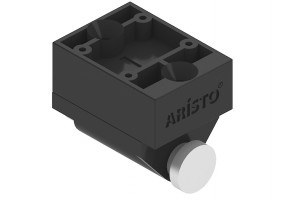 АРИСТО Защелка магнитная с подставкой, возвратная, черн.   AS0502