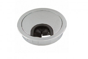 Заглушка кабель-канал метал-ая D-60мм, Хром PK-R60-01   SETE