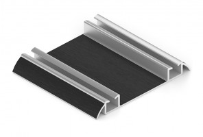 АРИСТО Направляющая двойная нижняя ЭКО, 5400, черный велюр  AE0488