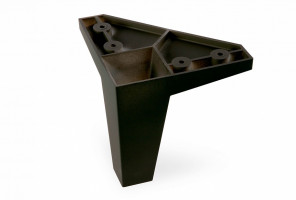 Нерегулируемая опора Х 041100 черный матовый 9005 (ТЗ)