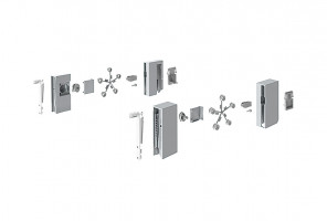 9196317 КОМПЛЕКТ АДАПТЕРОВ DESIGNSIDE INNOTECH ATIRA, H144, СЕРЫЙ