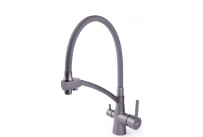 Смеситель Ledeme L4855U-12 Графит/Графит