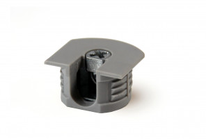 Эксцентриковая стяжка усиленная в пластике, цвет светло-серый