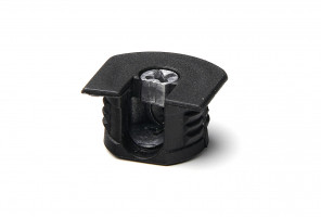 Эксцентриковая стяжка усиленная в пластике, цвет черный