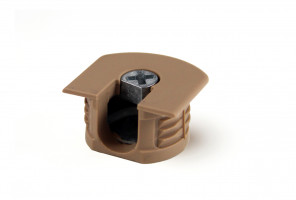 Эксцентриковая стяжка усиленная в пластике, цвет латте