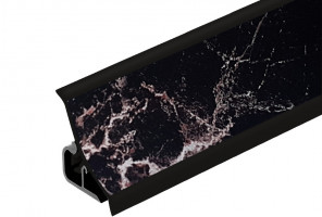 Thermoplast 120 - Плинтус - 3029       Мрамор марквина черный  18*18*3000 (MRK 120-1371)