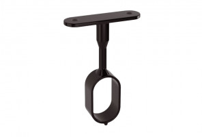 АРИСТО Крепление к полке для овальной штанги 30х16, черный   AA0035