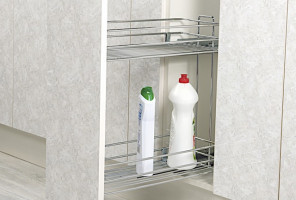 Cargo mini 200 мм Starax 2-х.ярусная,  (151*475*495) полн.выдв., левая S-2441-С