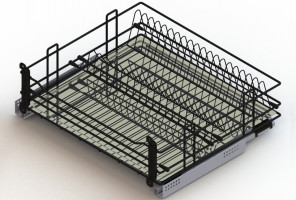 Cargo 600мм Посудосушитель выкатной Актро, черный