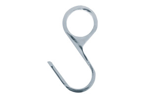 Крючок для рейлинга закрытый, хром Z8