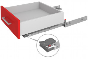 Направляющие скрыт. монт. В-Slide DB9991Zn/400 с 3D-регулировкой, полного выдв. с довод.