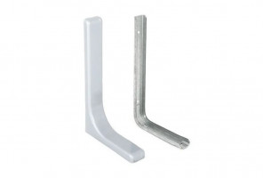 Полкодержатель декоративный L-120мм  (серый)   2 шт.   113003