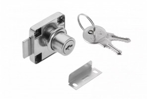 Замок мебельный №138  (металлический ключ)  ZZ-KM-138N-01-S