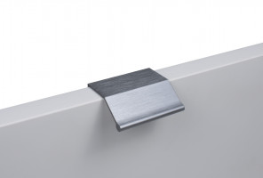 RT112BGR.1/160/200 Брашированный серый Ручка METRICA