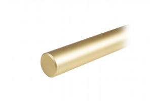 PR001MBSG.1/1152 Матовое браширован.сатиновое золото Пруток NUDE для ручки