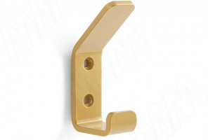 Крючок двухрожковый LANFORD золото матовое  HK.41.GL