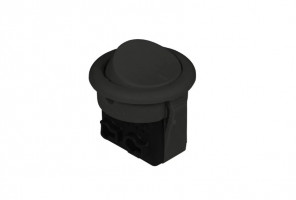 Выключатель врезной меб. мод. 300 черный, 250В, 6А   09.106.08.113