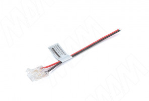 Коннектор для ленты COB и SMD,10мм.к блоку питания, провод 100мм. IP20 LSA-10-CB-SP-10-20